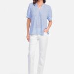 Pantalon blanc femme prao